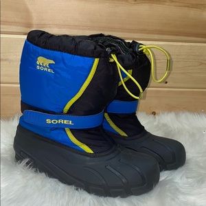 Sorel Kids Blue and Black Snow Boots